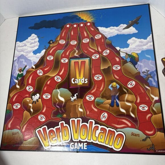 Lakeshore Board Game Verb Volcano Education‎ English Homeschool Cards F4 - Picture 7 of 14